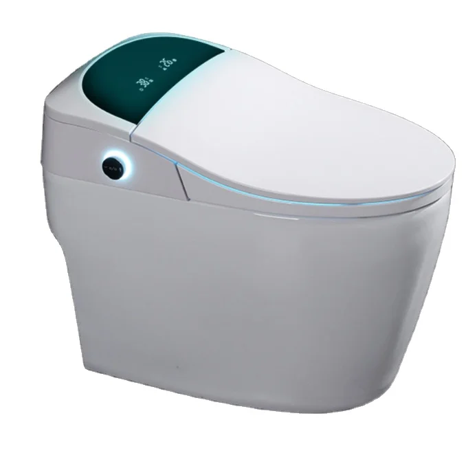 Manufacturer smart toilet one-piece butt washing and drying automatic clamshell without water pressure limit one-piece toilet