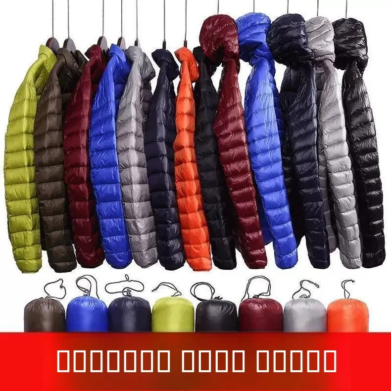 

Men's Lightweight down Cotton Jaet Stand Collar Winter Outerwear Large Size Men's Feather down Cotton Coat Spring Faion B...