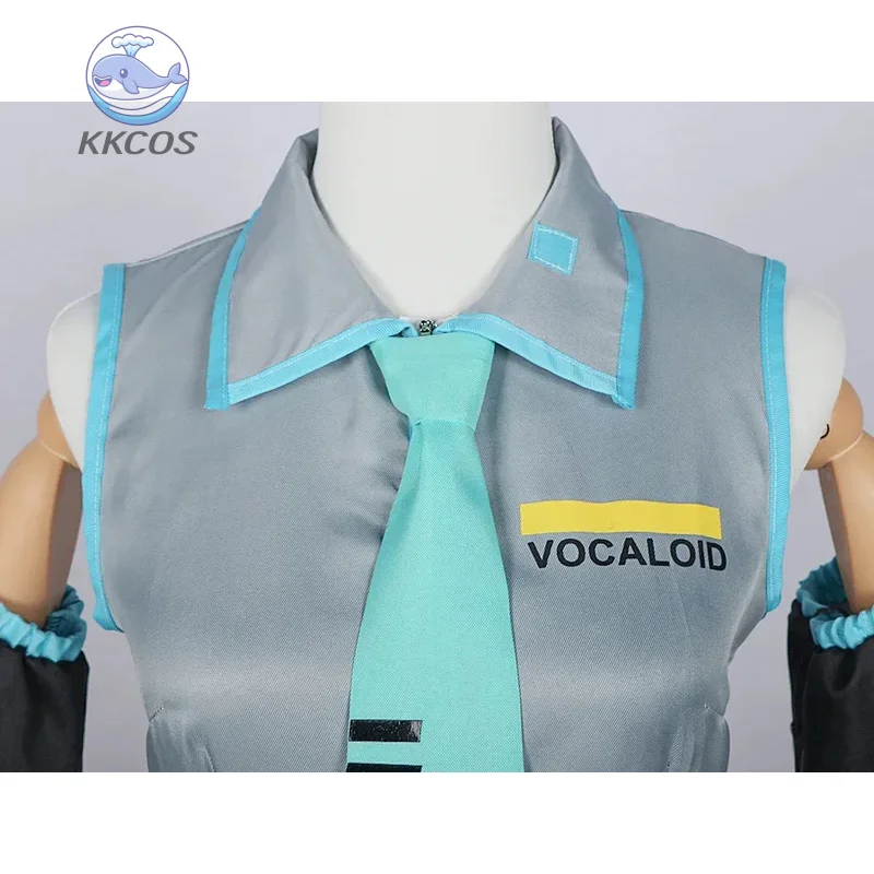 Аниме Персонаж Представление Хацунэ Одежда Косплей Одежда Юбка Один комплект Аксессуары для парика Хэллоуин