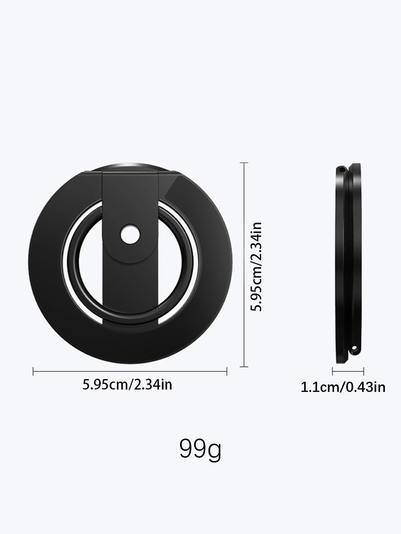Für magnetischen Fingerschließe, 4 Abschnitte, doppelseitige magnetische Saugkraft, 1 Stück, ultraleicht und ultradünn, starke Saugkraft, drehbar, 360 Grad ° – Detail 12
