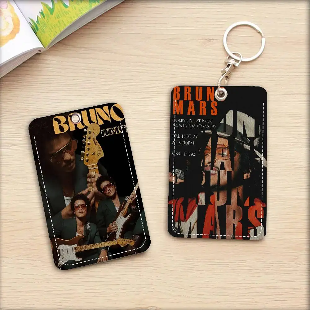 Singer B-Bruno M-Mars Personalised Holder Suitable For Bank Card,Subway, Bus Card Wallet Card Case Badge Holder Keychain