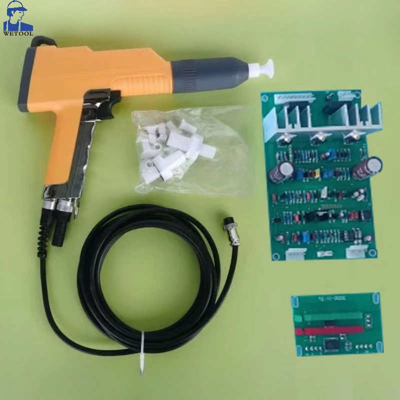 Pistol semprot Pelapis bubuk elektrostatis Manual GM02 lengkap dengan papan sirkuit PCB 101 untuk mesin Pelapis bubuk GEMA 101