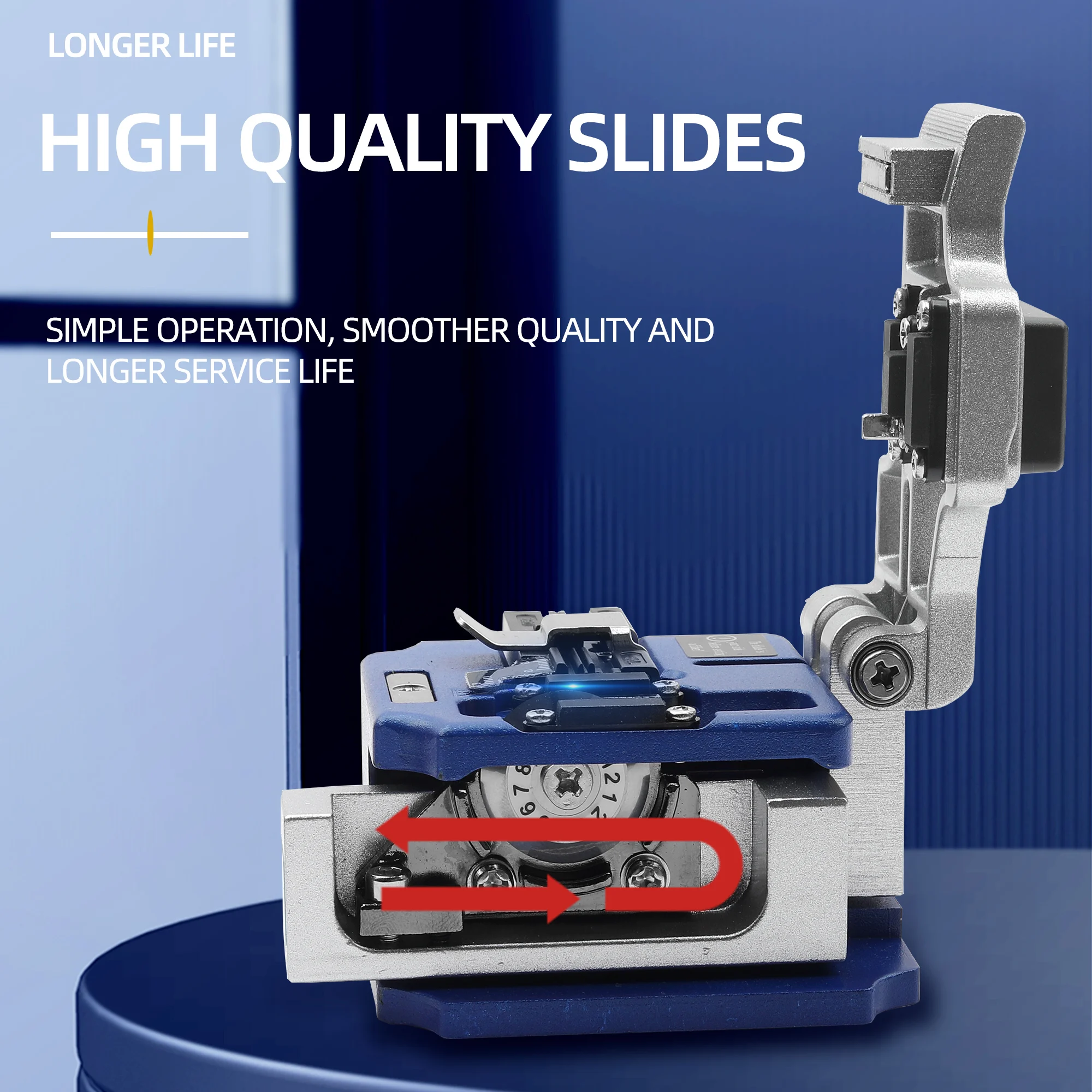 Fiber Cleaver SKL-8A Black FTTH High Precision cutting tool Optical Cutting Knife Fiber Cleaver Cable KELUSHI
