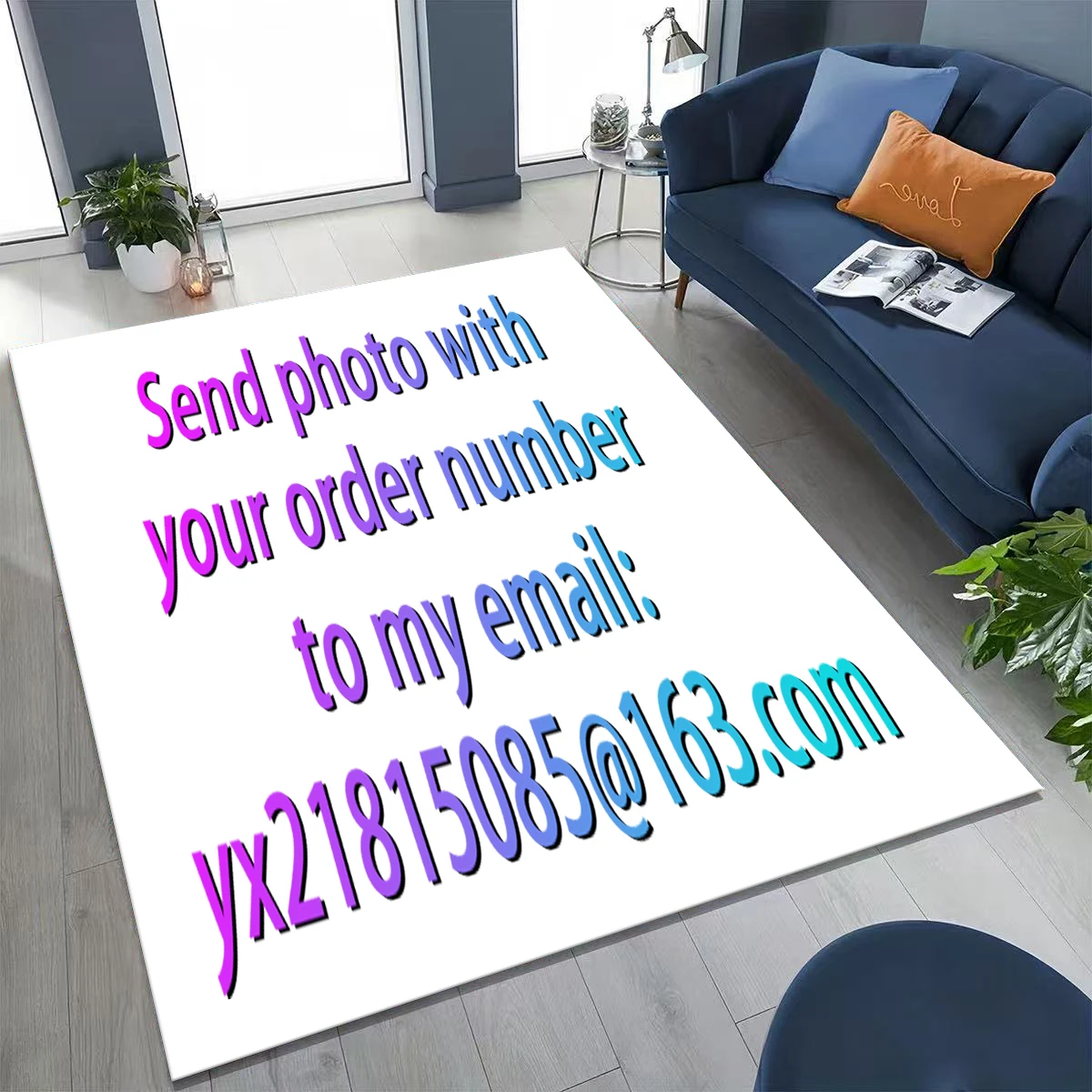 Personalized Customized DIY Rug Pet Scenery Portrait Cartoon Carpet for Bedroom Living Room Sofa Christmas Other Holiday Gifts