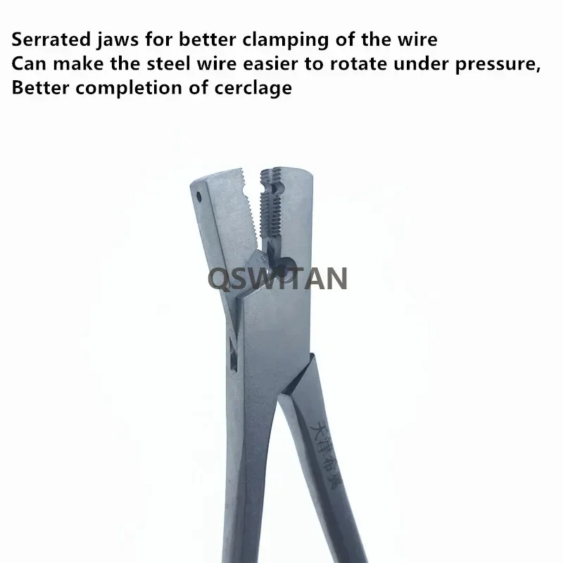 Veterinary Orthopedic Cerclage Wire Tools Stainless Steel Twister Ligature Forceps Wire Cutter