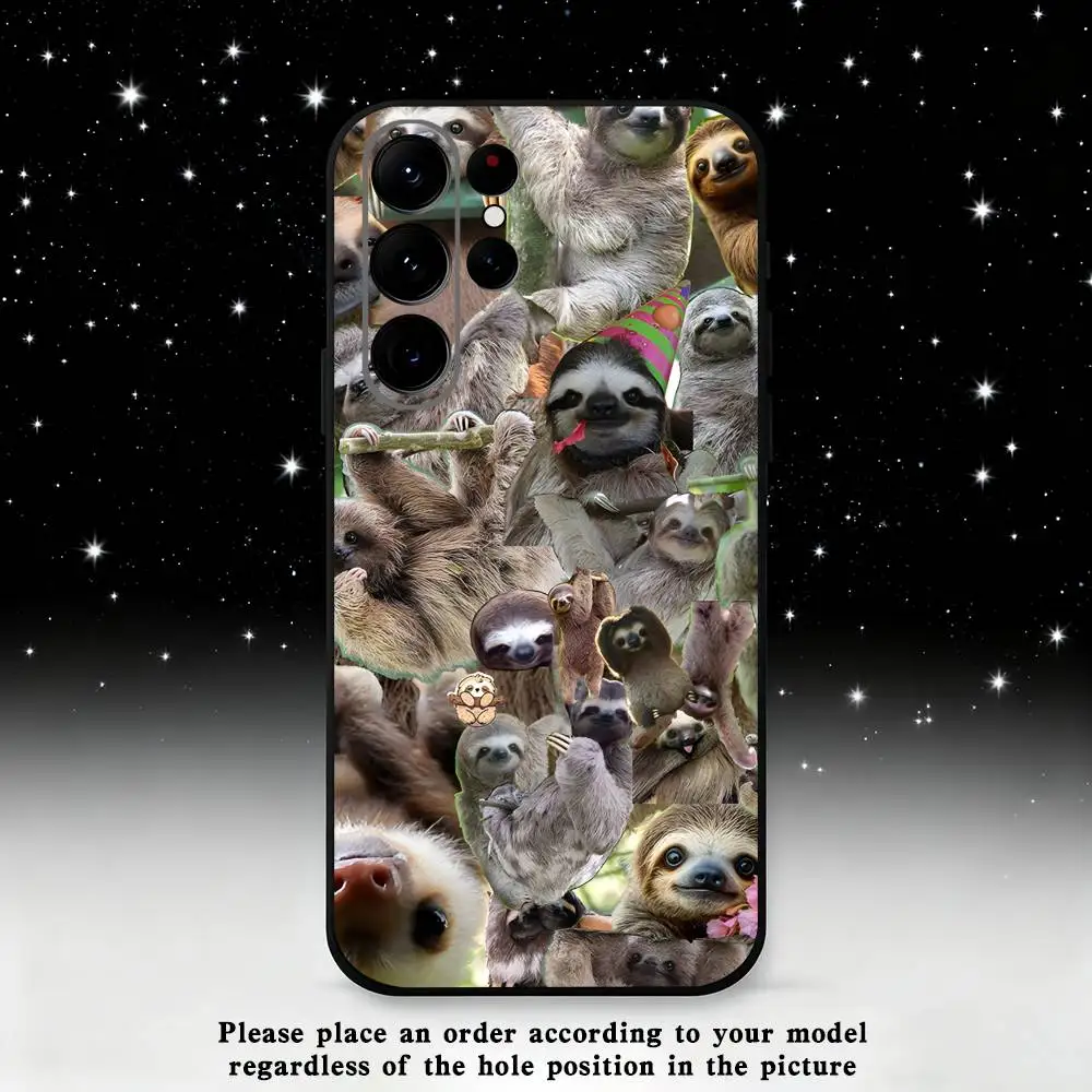 حافظة هاتف على شكل حيوان لطيف لهاتف سامسونج S 25,24,23,22,30,21,10,9,Ultra,Plus,Lite,FE,4,5G حافظة ناعمة سوداء