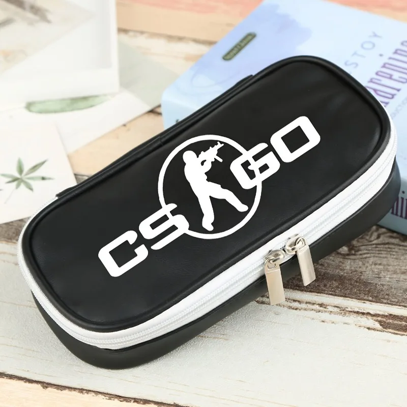 

Game CSGO Pencil Case Student Stationary Bag Large Storage Cosmetic Case School Accessories Cospaly Doujin Collectible Gifts