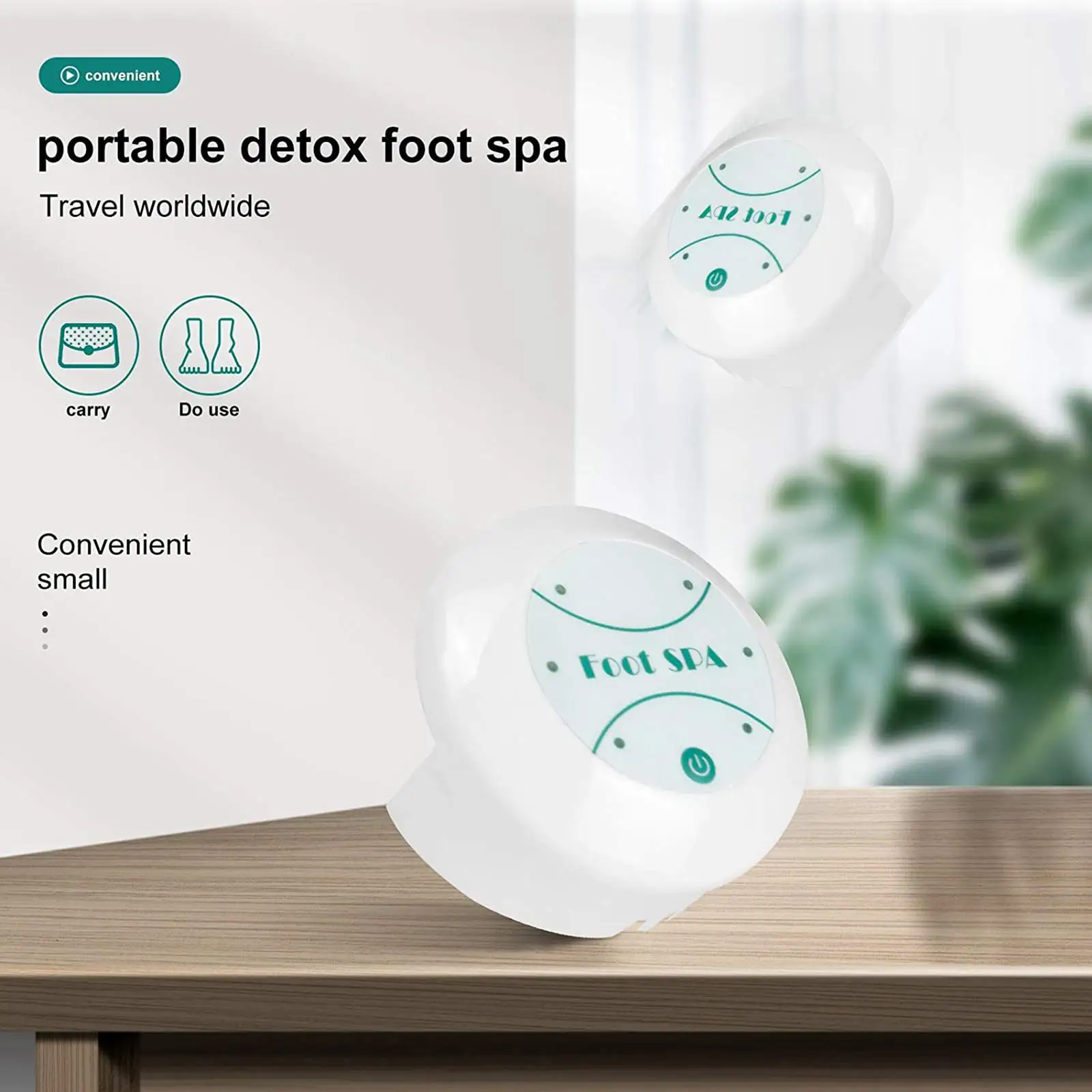 Home Ionic Foot Bath Detox Machine ABS Body Kit Space Saving Soaking Basin for Pain Relief and Relaxation