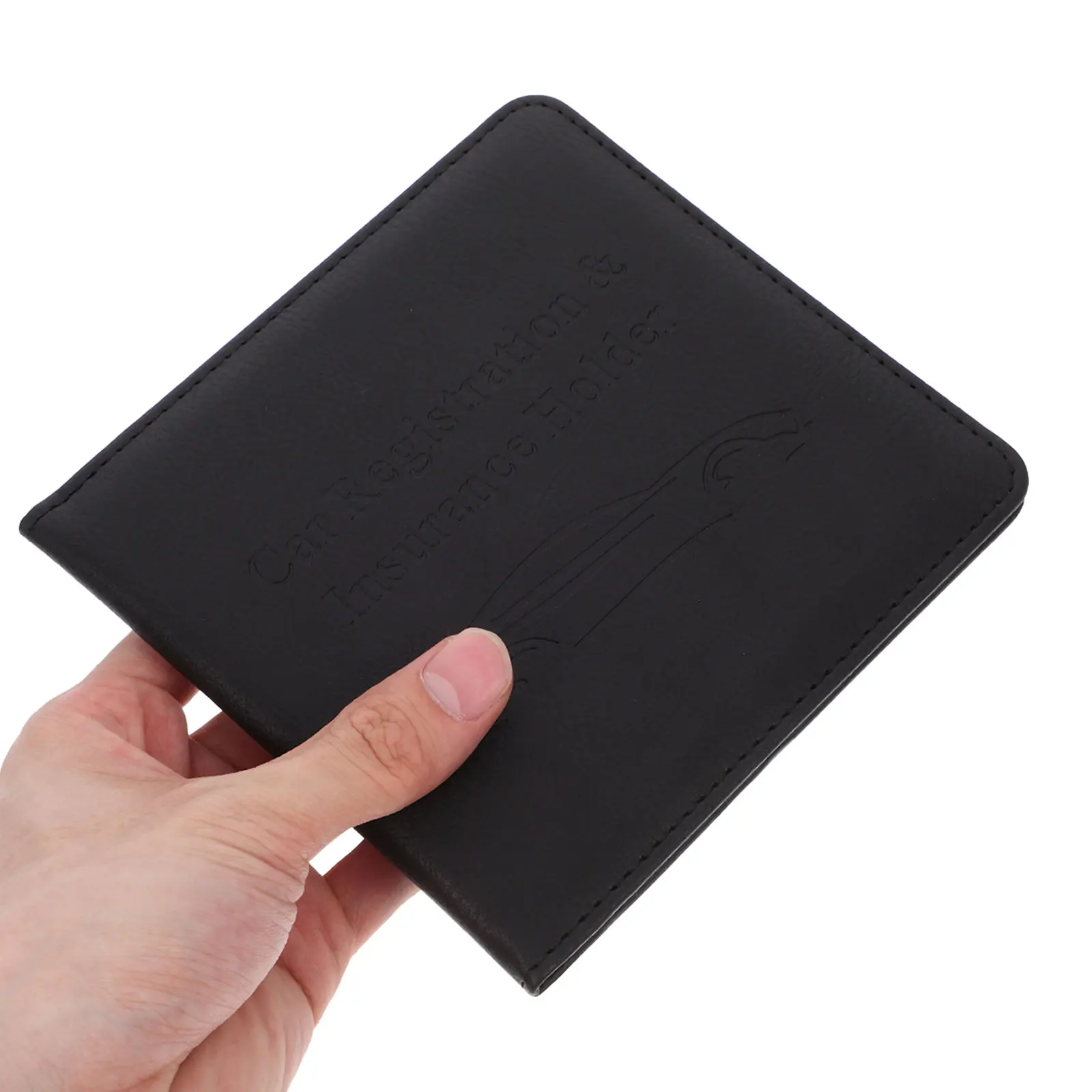 

Pattern Driver License Holder Compact ID Credit Card Organizer Wallet Car Registration Insurance Documents Storage