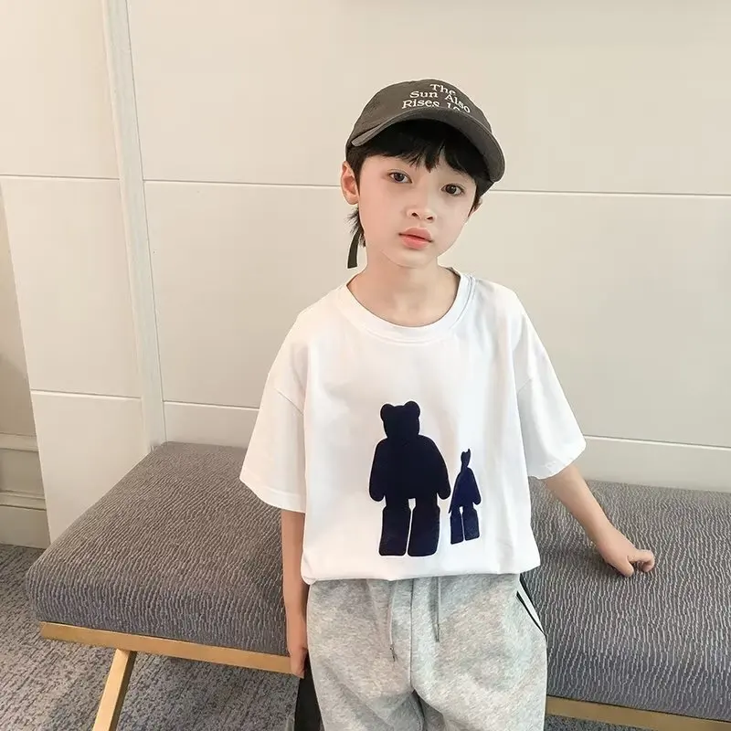 

T-shirt Japanese Lazy Fashion Casual Summer Trend Short-sleeved Harajuku Boys' Clothing New Round Neck Temperament Ins
