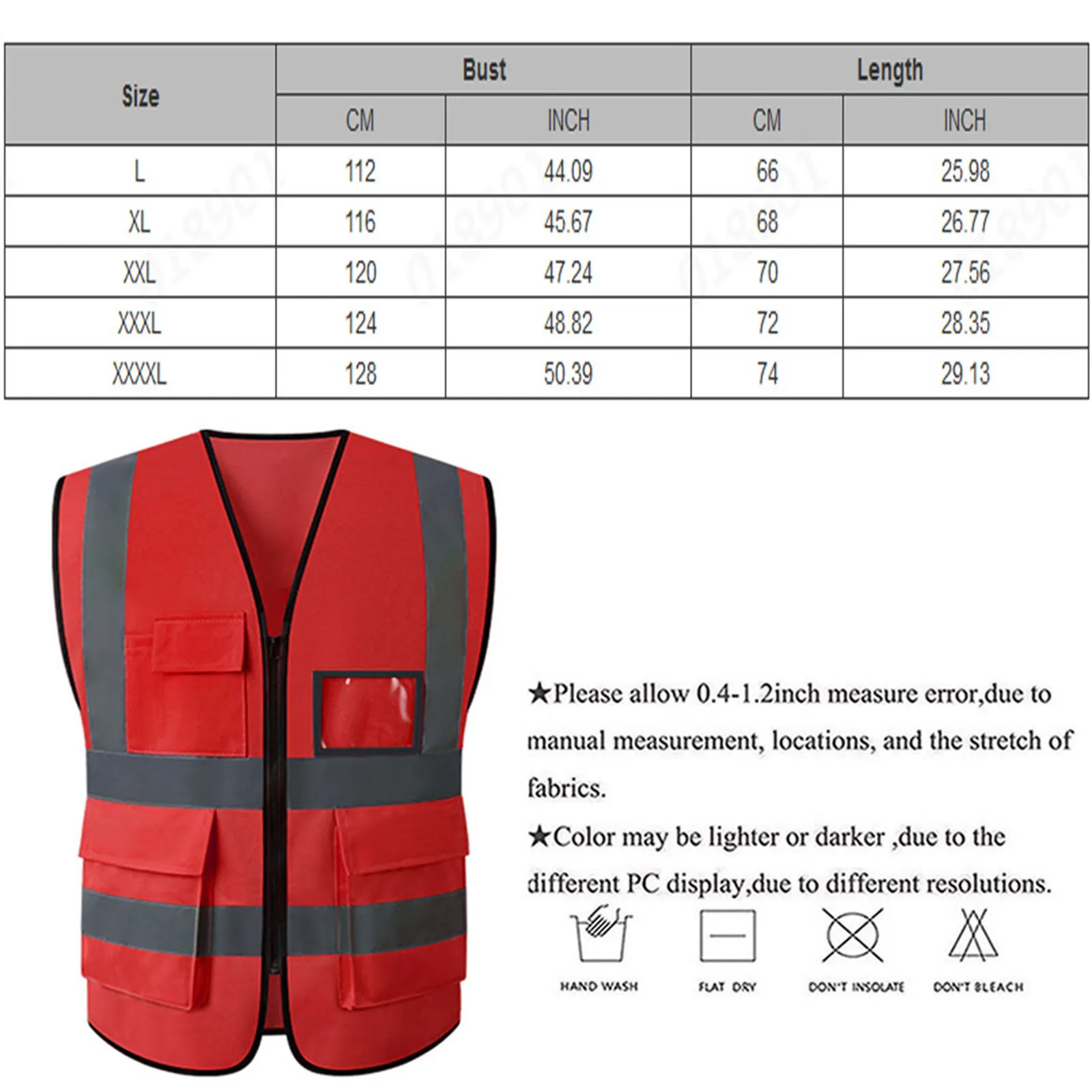 Grid Summer Reflective Safety Vest High Visibility Night Work Security Sleeveless Construction Workwear Zipper Pockets Adults