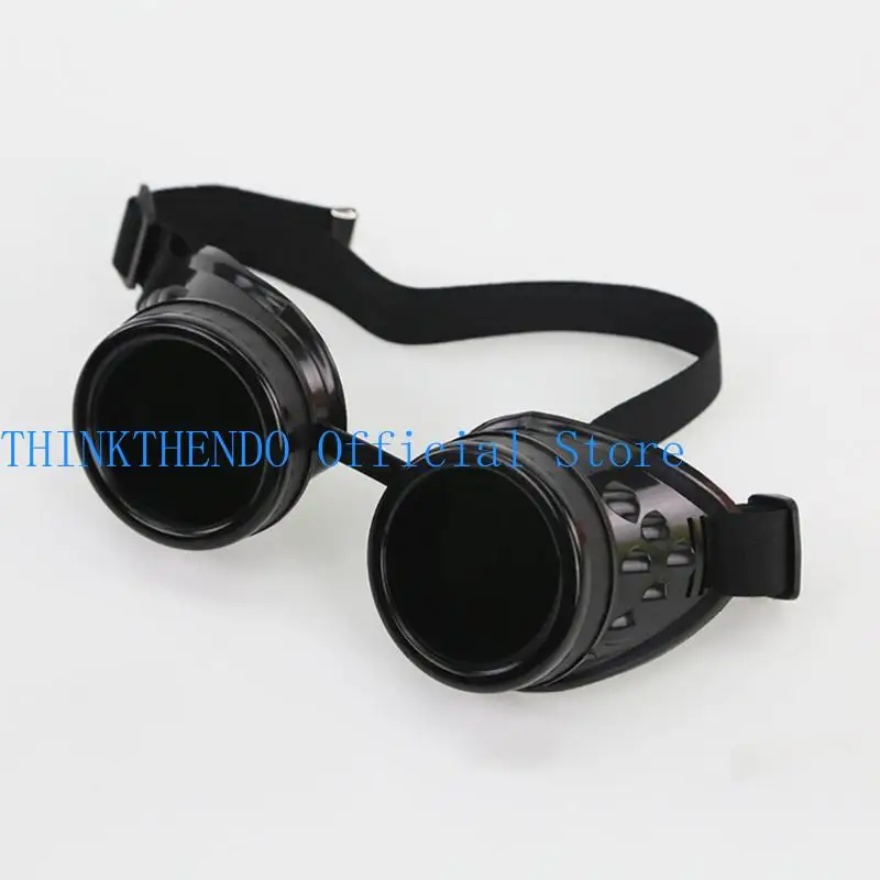 39bb verres d'Halloween Cosplay Costumes Lunes, lunettes soleil steampunk rétro pour hommes