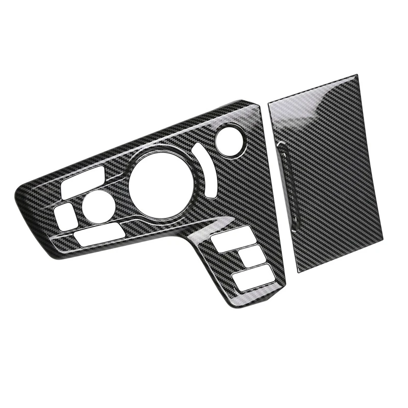 

4 шт., центральная консоль автомобиля из углеродного волокна, панель переключения передач, рамка, наклейка, накладка для Kia Sportage NQ5 2022