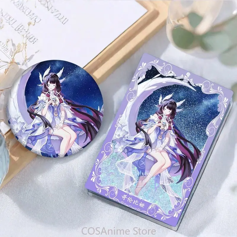 

Акриловая фигурка-подставка Genshin Impact Аниме Колумбина Дамселетт с эффектом текучего песка, коллекционный подарок