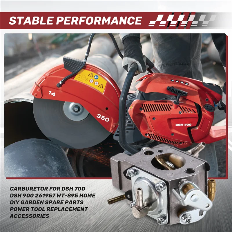 Hilti DSH 700 DSH 900 용 A50U 기화기 261957 WT-895 홈 DIY 정원 예비 부품 전동 공구 교체 액세서리