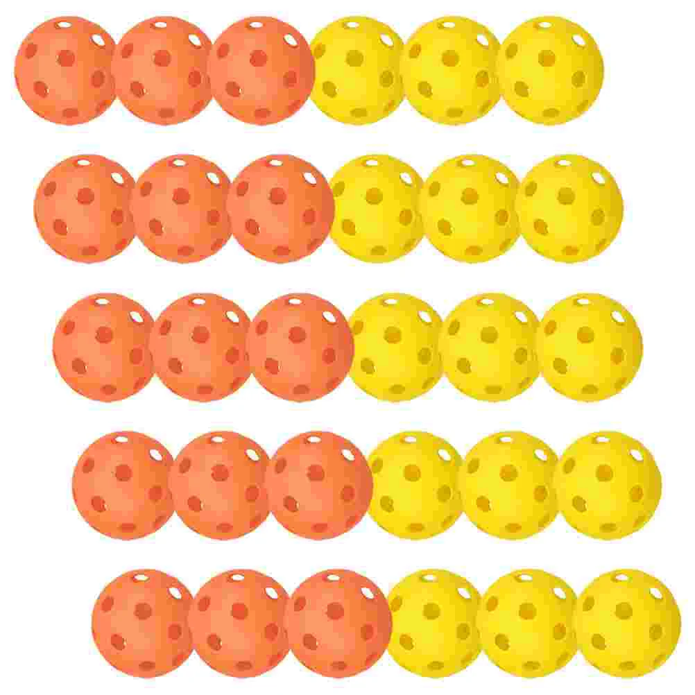 

30 Pcs Golf Hole Pickleball Golfing Practice Balls Golfs Practicing Indoor Accessory Multicolor Training for