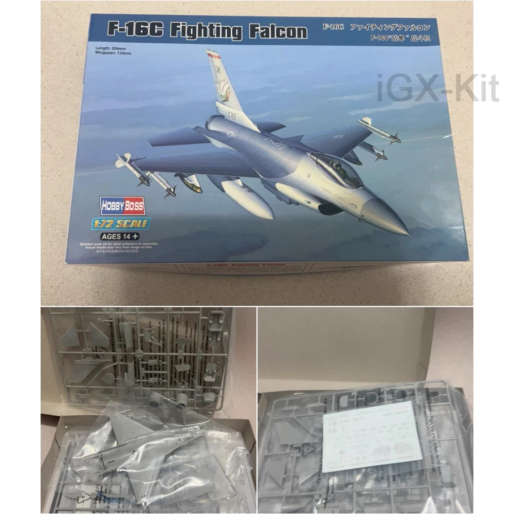 

Hobbyboss 80274 1:72 Масштаб General Dynamics F16 F16C F-16C Fighting Falcon Пластиковый комплект модели сборки