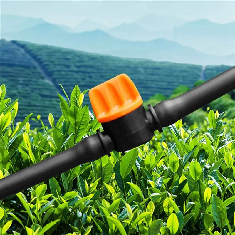 A98E-150Pcs 1/4Inch Pipe Mini Valve 4/7Mm Hose Controller Barbed Adapter Agriculture Drip Irrigation Watering System Fitting