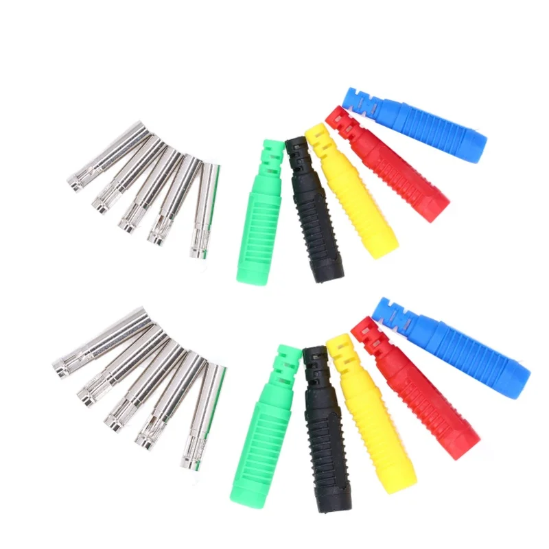 10Set Banana Plug Strong Connectivity Good Electrical Conductivity Lantern Banana Socket For Electronics Computers