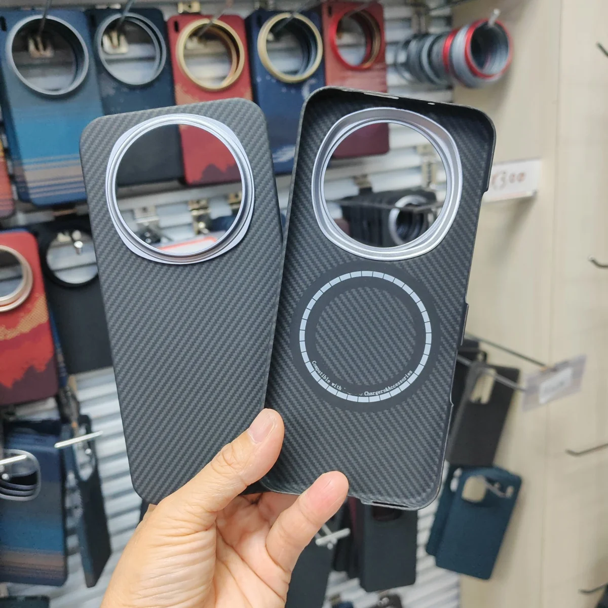 

Luxury Magnetic Magsafe Real Aramid Carbon Fiber Case For Honor Magic 8 Pro Ultra-Thin Metal Len Wireless Charging Bumper Cover