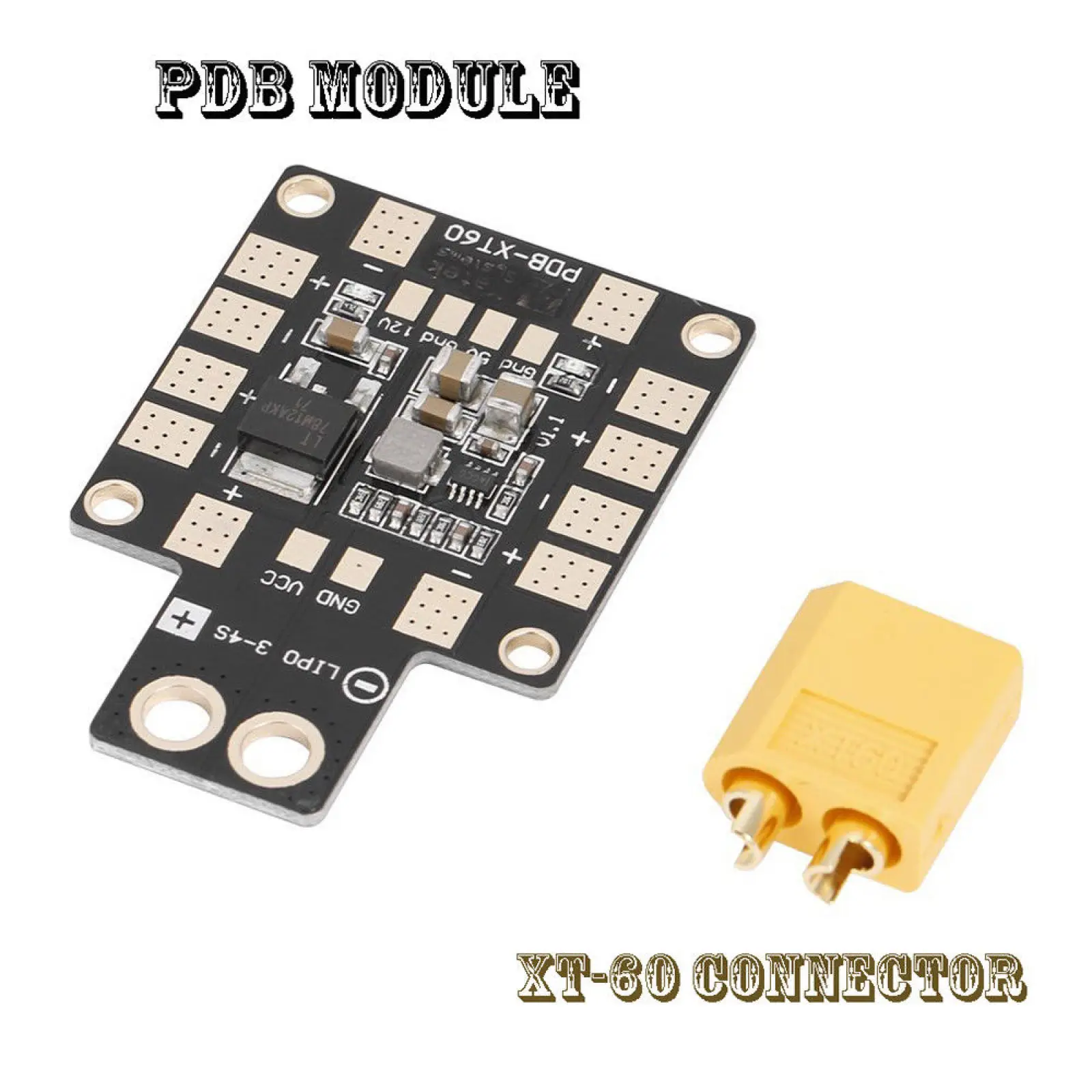 RC Drone Mini Powr Hub Dual BEC PDB XT60 Power Distribution Board Power PDB-XT60 Mudule W/ BEC 5V 12V For FPV Drone Quadcopter