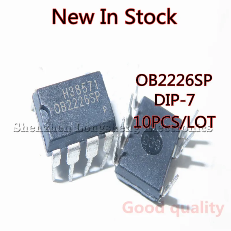 10PCS/LOT OB2226SP OB2226 DIP-7 Induction Cooker Power Chip  New In Stock