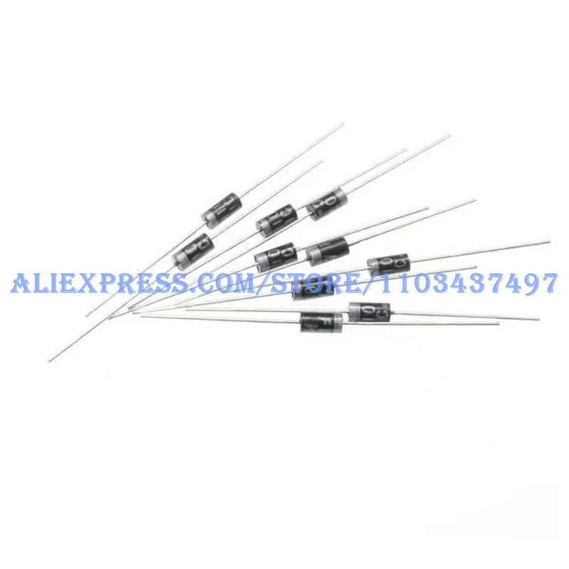 100pcs 1N4007 rectifier diode IN4007 1A 1200V DIP DO-41 Schottky diode