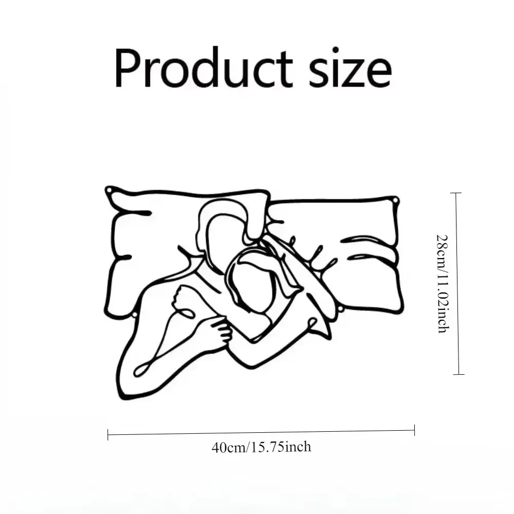 BLACK GO TO BED Metal Wall Art, Distressed Cutout Sign for Bedroom, Sleep Motif Hanging Plaque