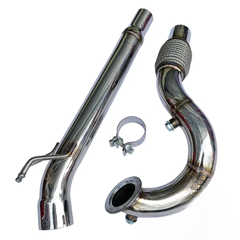 High Performance quality 2.5inch downpipe for vw mk7 ea211 engine a3 golf 1.4t 304 Stainless Steel Automobile Accessories