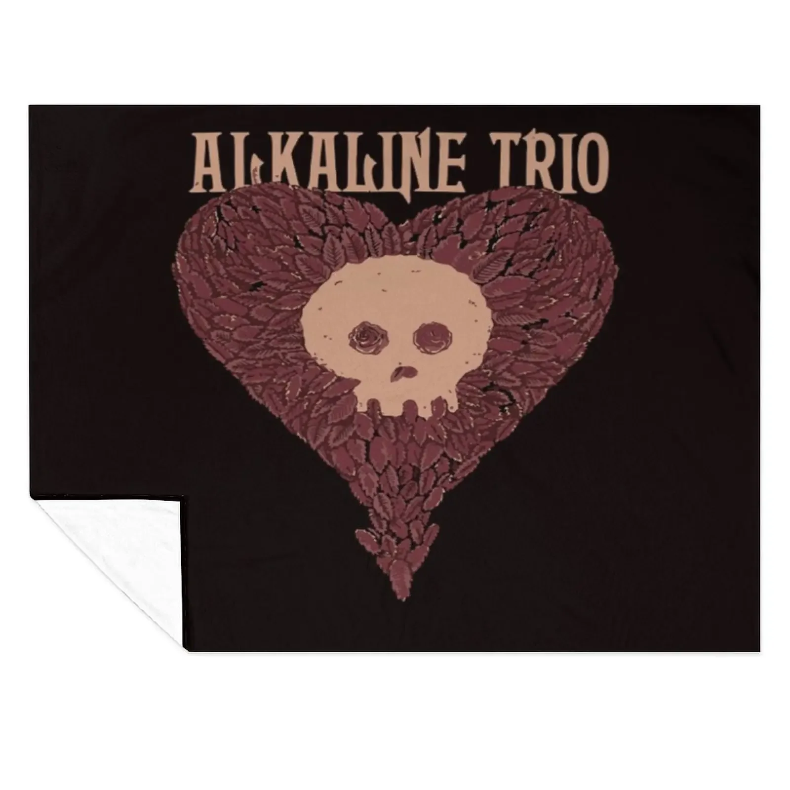 

Alkaline trio logo Throw Blanket Luxury Thicken Custom Luxury Brand Vintage Blankets