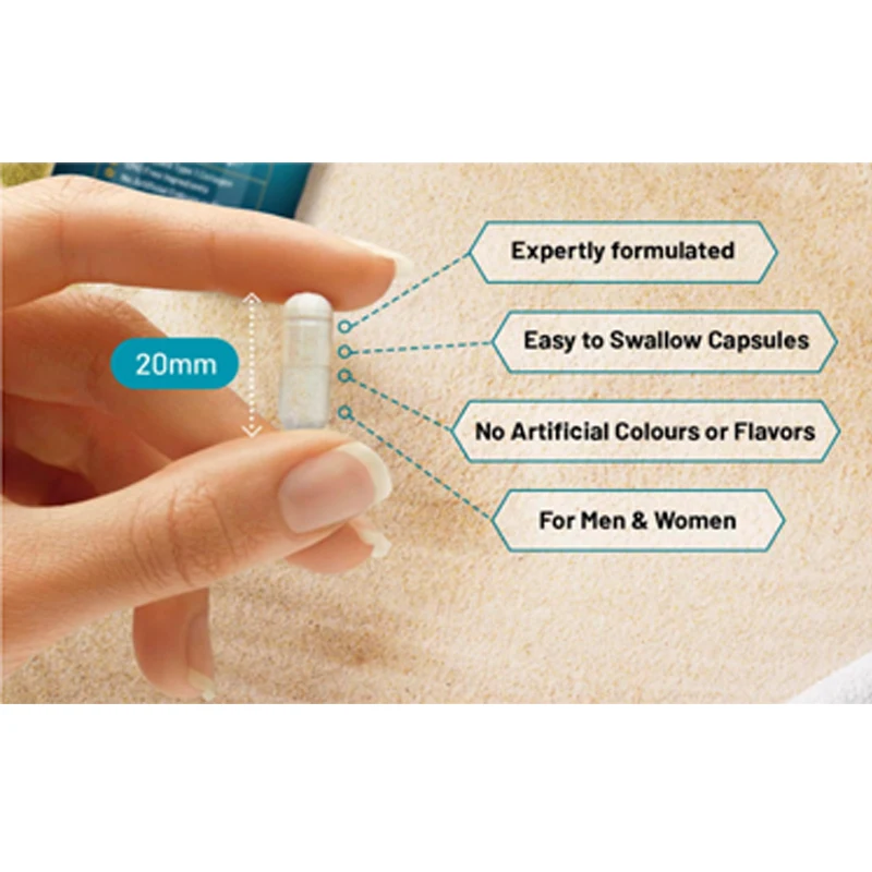 تحتوي الكولاجين البحري 1100 مللي جرام من حمض الهيالورونيك، بالإضافة إلى حمض الهيالورونيك والفيتامينات C، E، B2، والنحاس والزنك، والأيود #5