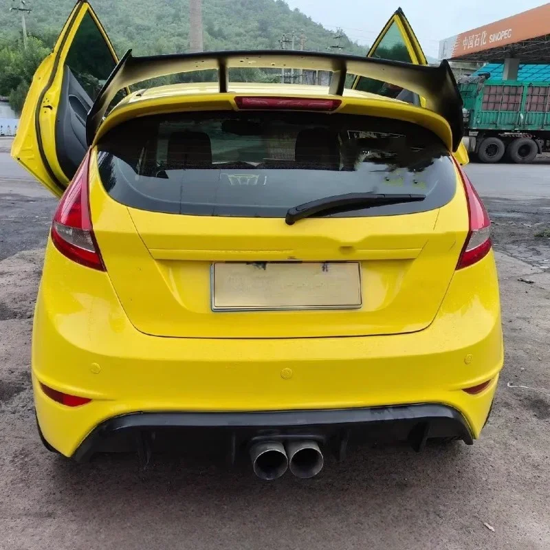Rear lip tail throat for Ford Fiesta 2009-2015 modified stainless steel Double Pass Exhaust Pipe Car Accessories