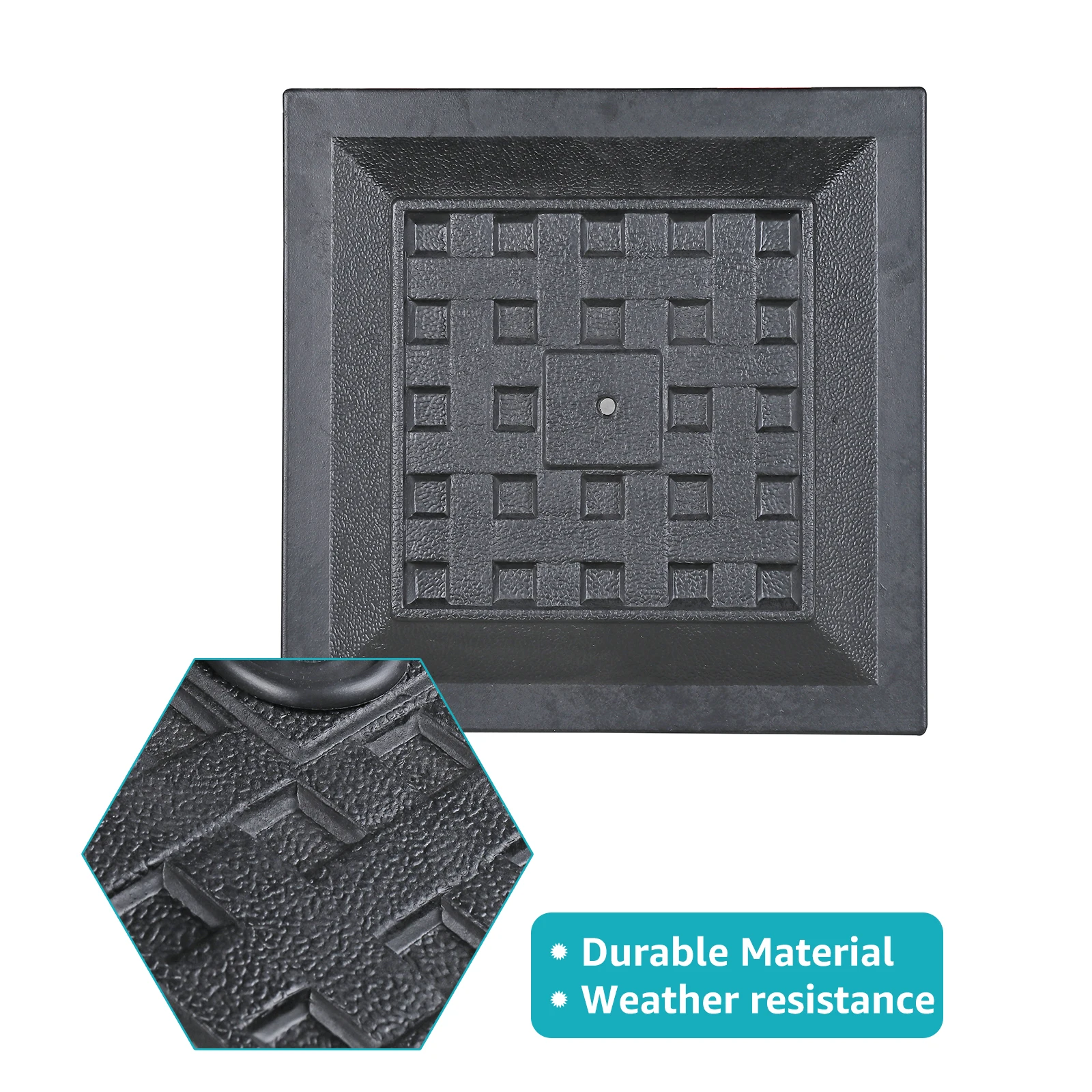 JARDINA Base per ombrellone quadrato supporto per ombrellone da esterno per Patio resistente