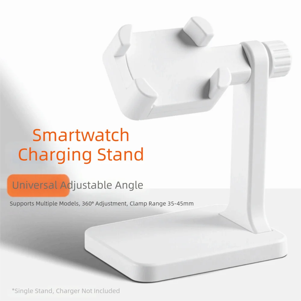 Adjustable Smartwatch Charging Stand Anti Slip Pad Rotatable Watch Charging Dock Holder Stable Retractable