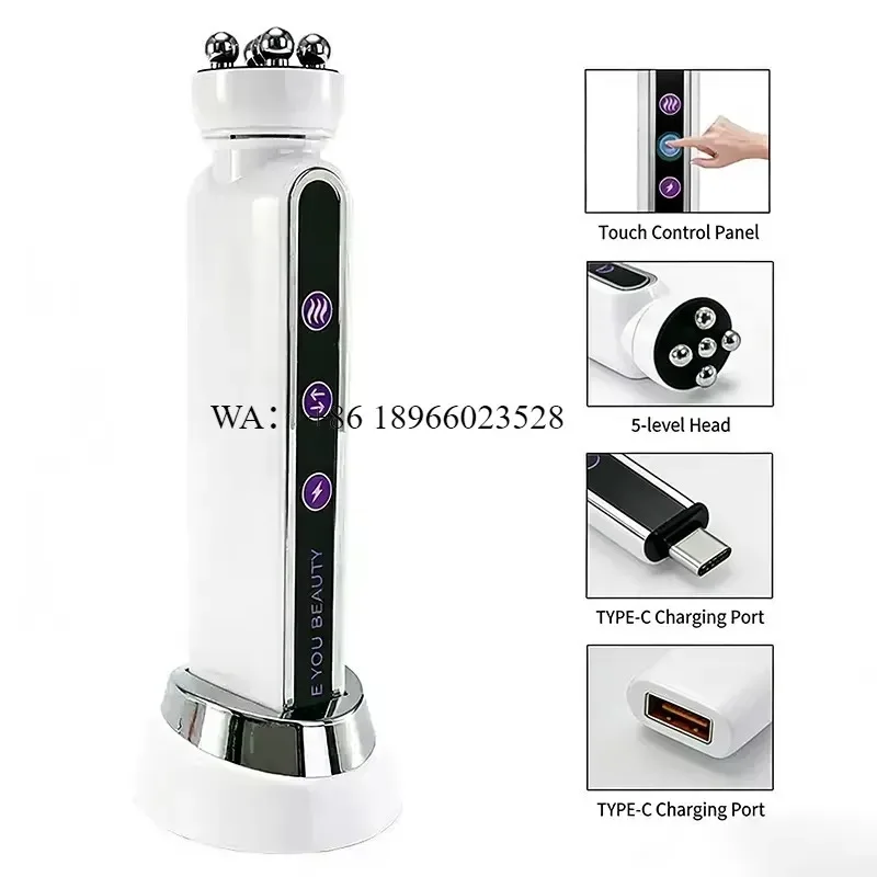 WMWMNU Wholesale Rejuvenation 360 Beauty 3D Vibrating Microcurrent 3 in 1 Facial Lift Roller Massager for Wrinkle