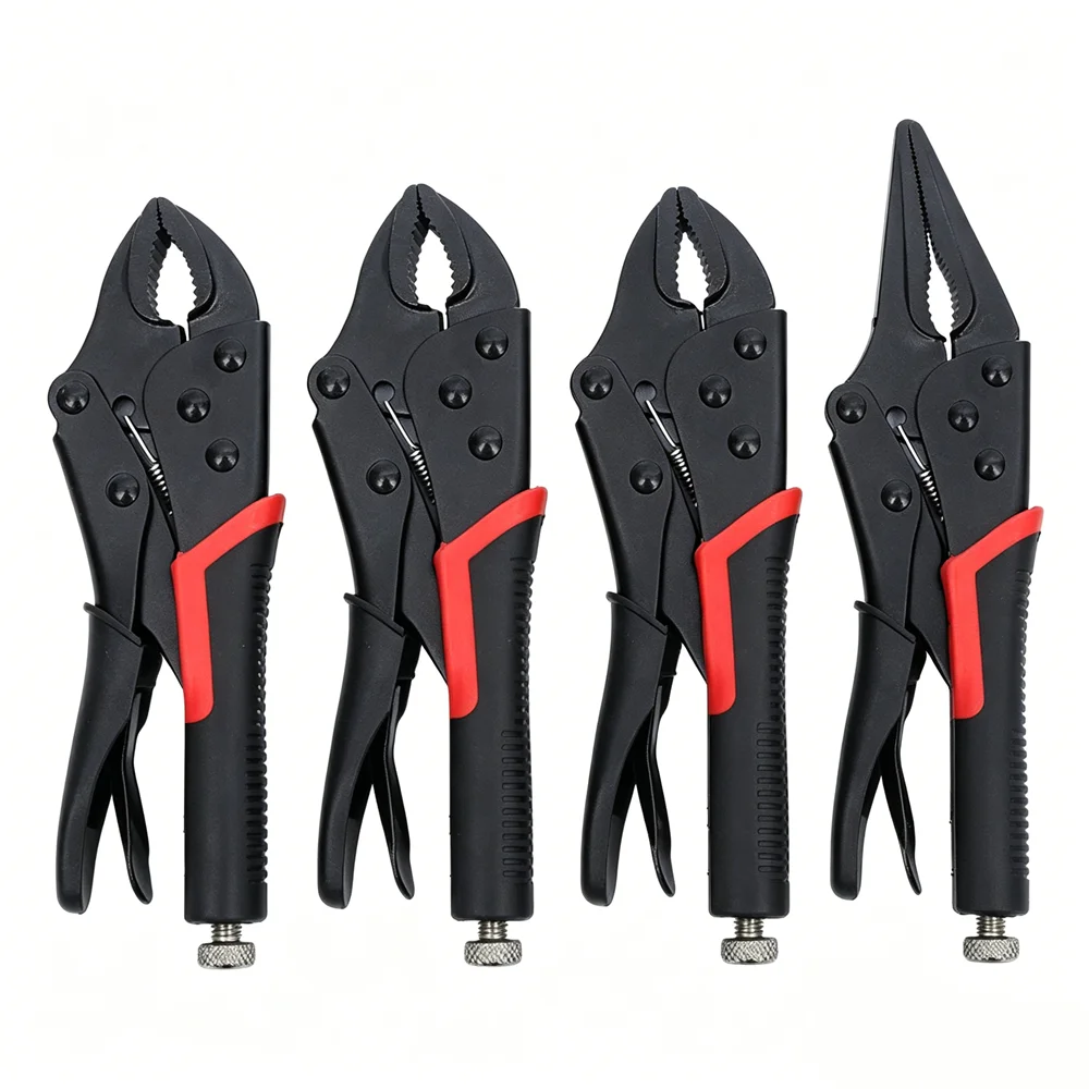 4pcs/set 7/9/10 Inch Heavy-Duty Universal Pliers Multifunction Manual Fixed Jaw Clamp Tool f Durable Locking Pliers Hand Tools