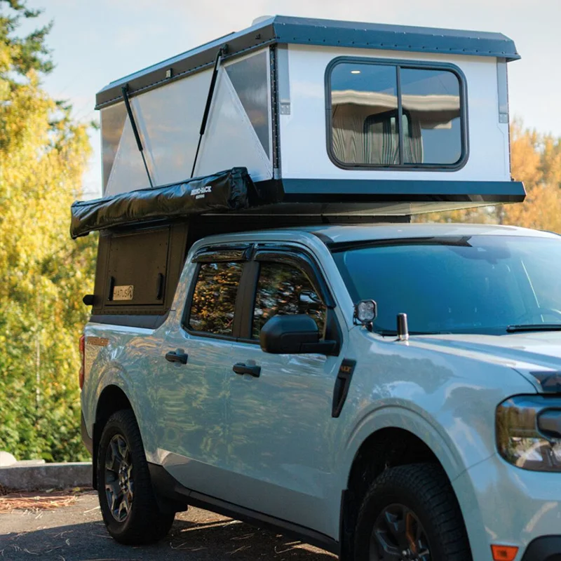 Oxford Fabric Hard Roof Top Tent Pickup Truck Canopy Camper Shell Pop up Topper Fit for Tacoma Hilux BT50 Ranger