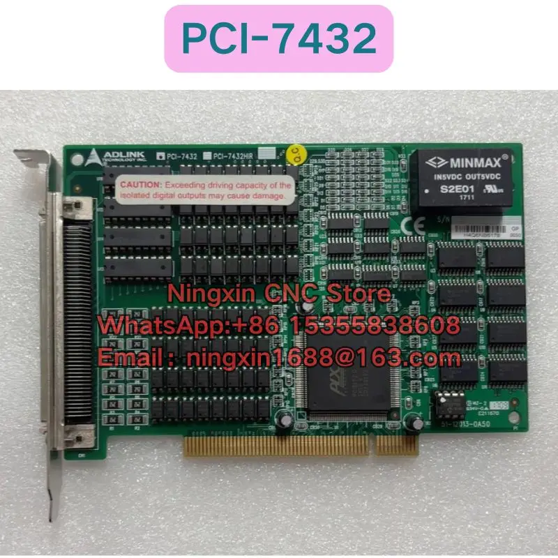 Second-hand PCI-7432 Data Acquisition Card 64 Channel Isolated Digital I/O Card Functional test OK Fast delivery