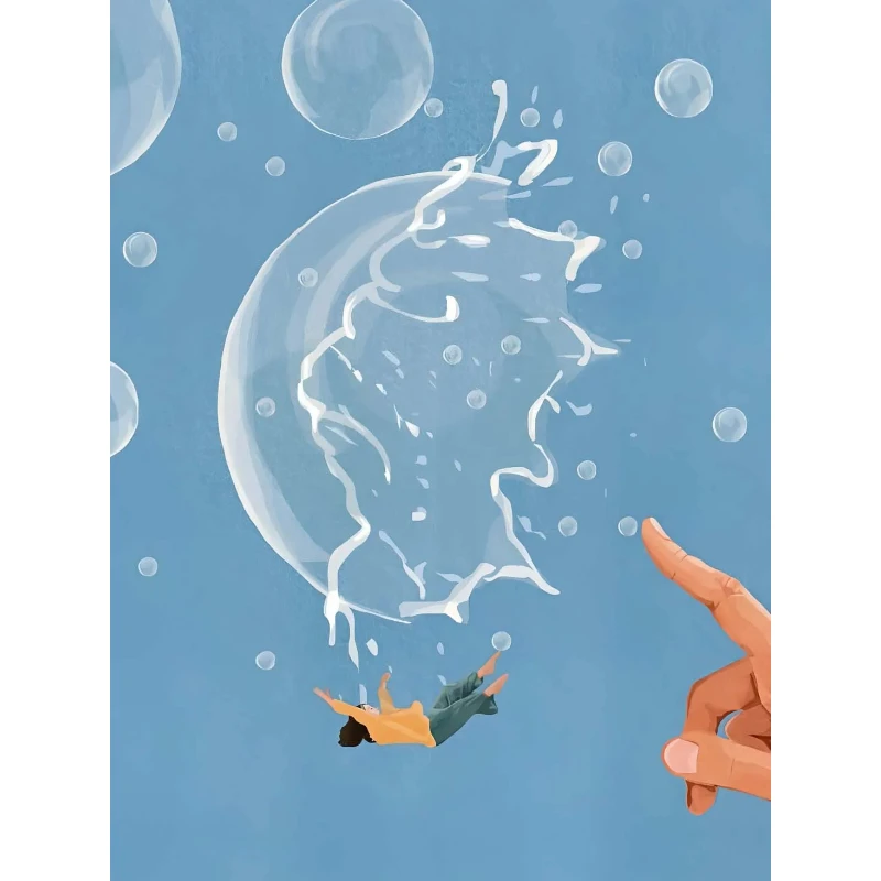 2026 Girl Read Book Balloon Cup Poster Minimalist Daily Life Wall Art Canvas Painting Prints Abstract Pictures for Living Room D