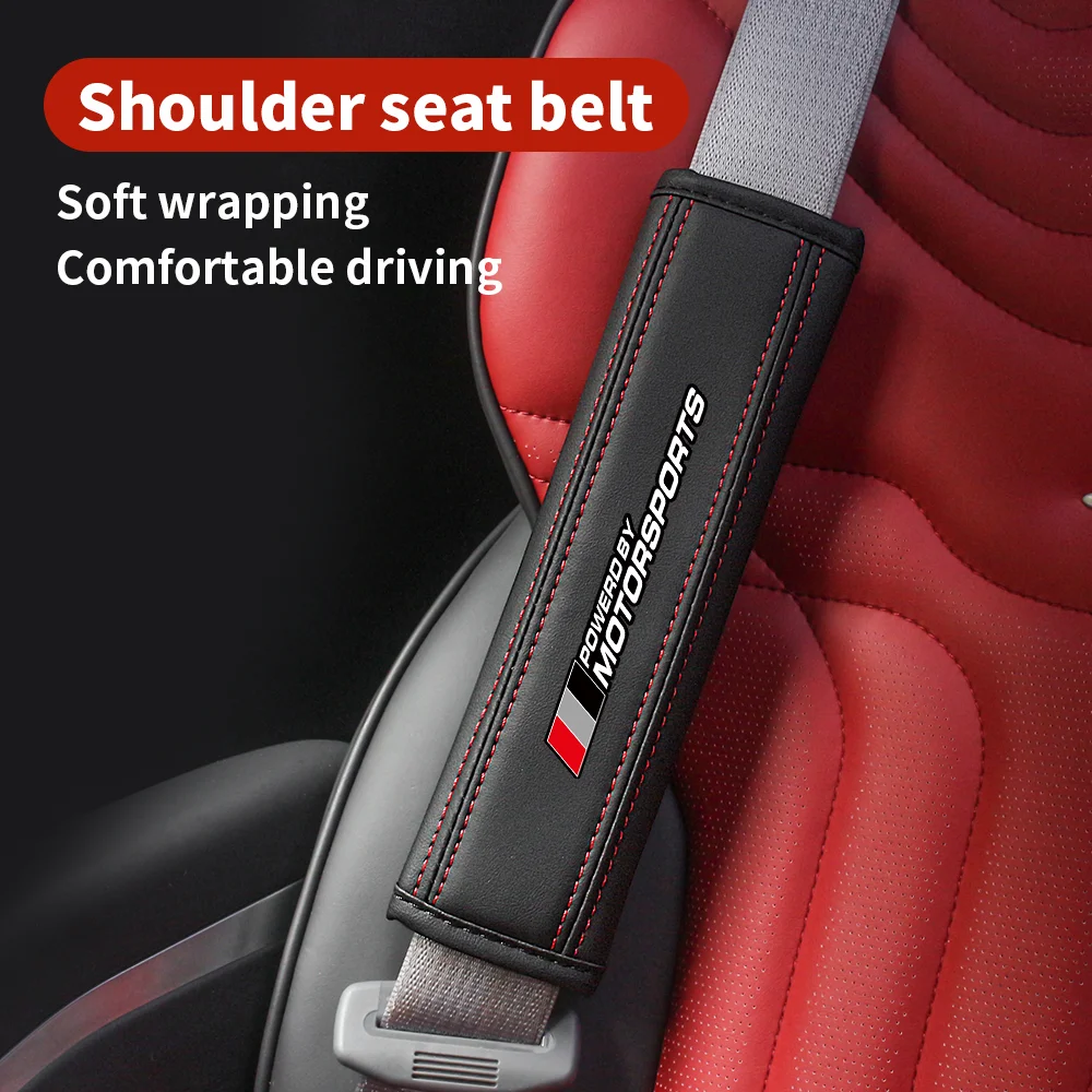 

Tri Colors MOTORSPORTS Car Seat Belt Strap Protector Pads Seat Belt For Audi A1 A3 8P 8V A4 A5 A6 A7 A8 Q3 Q5 Q7 Q8 Sline TT