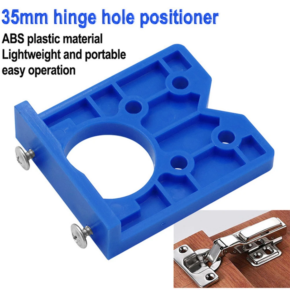 

ABS Plastic Hinge Jig with V Type Positioner Adjusts to Changes in Door Edge Alignment for Accurate Hinge Installation