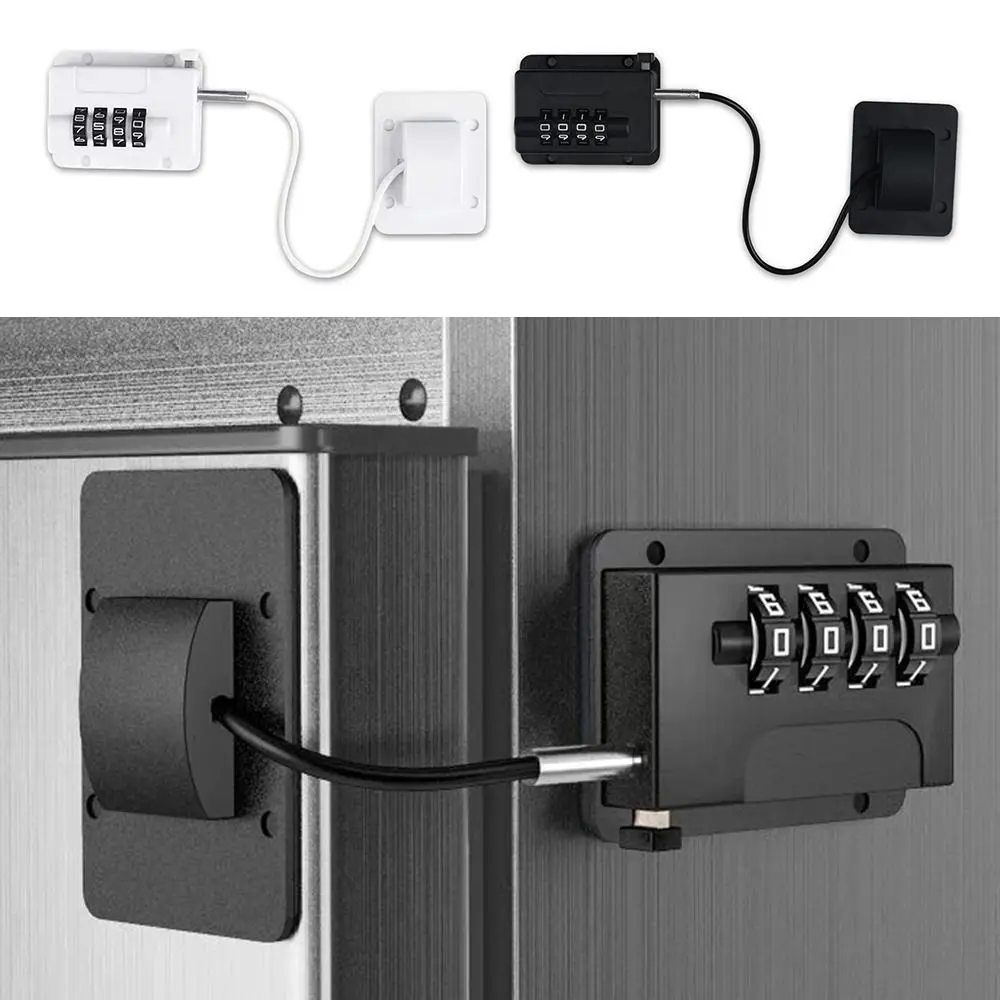 Anti-pinch Hand Baby Safety Lock No Drilling Adjustable Refrigerator Door Coded Lock Child Protection Cabinet Lock for Home