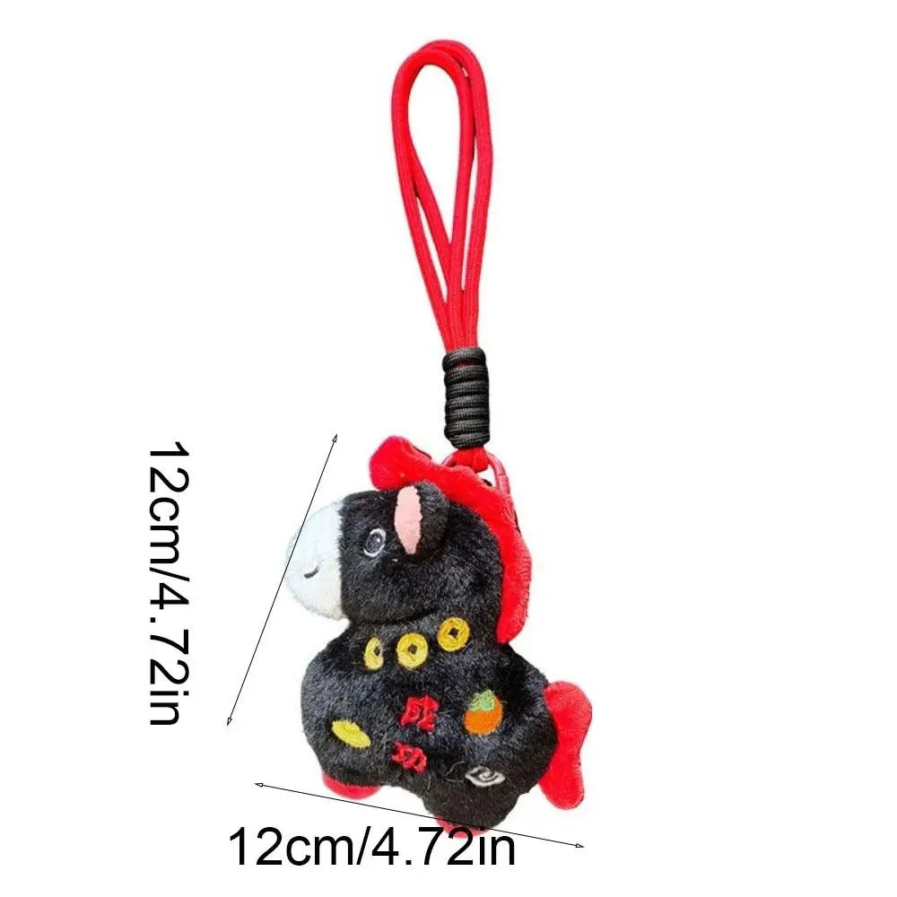 Ciondolo cavallo cartone animato Soffici giocattoli di peluche Anno del cavallo Peluche Ricevi ricco pony bambola cavallo bambola ciondolo zaino accessorio