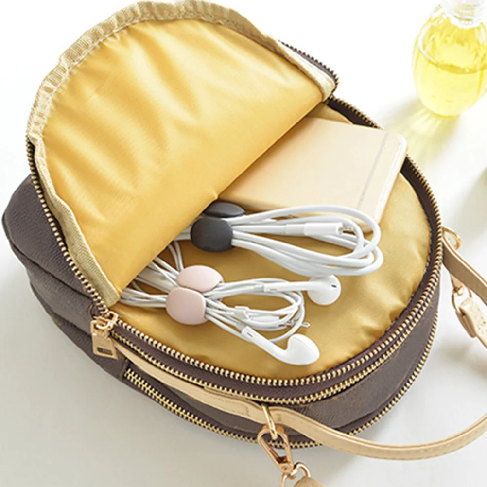 

4pcs Data Cable Organizer Reusable Line Clasp For Usb Charging Cord Mouse Wire Storage Clip Earphone Winder Cable Tie Clamp