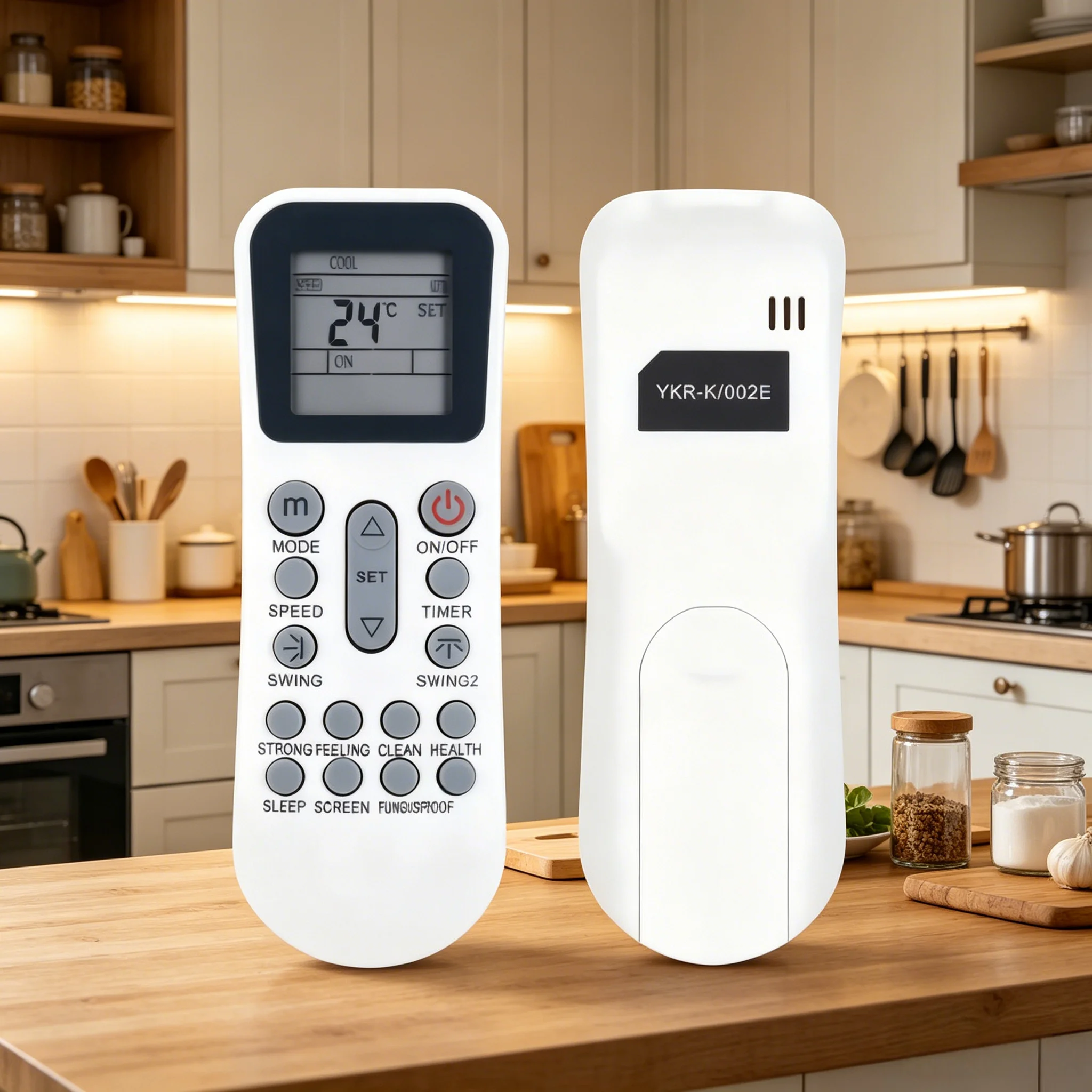 

AC Infrared Remote Controller, YKR-K/002E Direct Replacement, Compatible with YKR-K/204E YKR-K/001E Series Air Conditioner