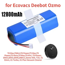 9800mAh 14.4V Robot Vacuum Cleaner Sweeper Replacement Batteries For Ecovacs Deebot X1 Ozmo T5 T8 T9 950 DX9G DX93 DX96 DLX11-54