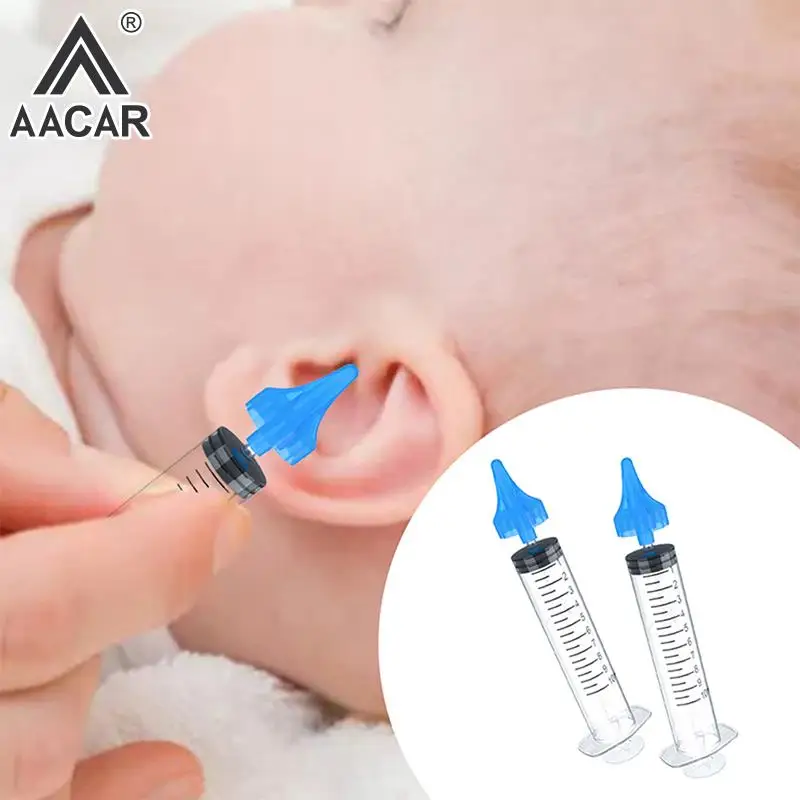 1pc 10ML Ear Washer Syringe Ear Cleaner Wax Removal Vacuum Ear Canal Absorbing Water Flushing Irrigation For Baby Children Adult