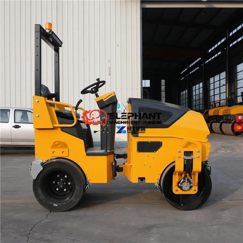Mini Vibratory Road Roller Ride on Type Asphalt Earth Compactor Machine for Construction Pavement Compaction