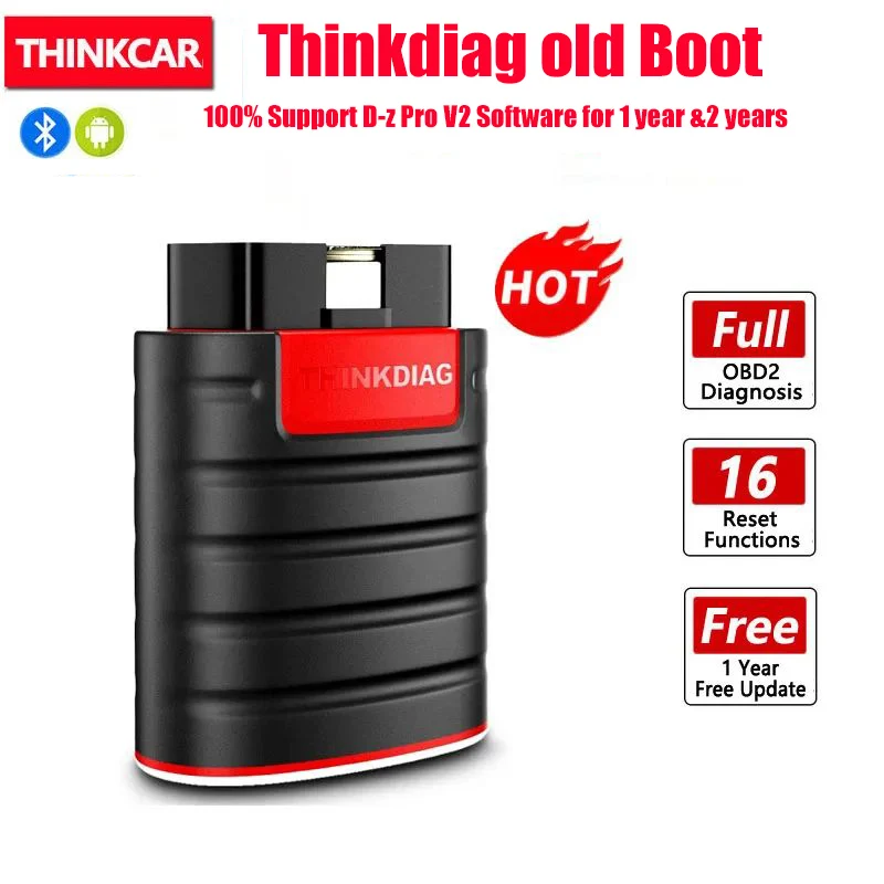 Thinkdiag Old Boot Thinkdiag Diagzone Version Support all car 16 Reset Service OBD2 scanner tool PK Golo pro 4.0, dbscar 2