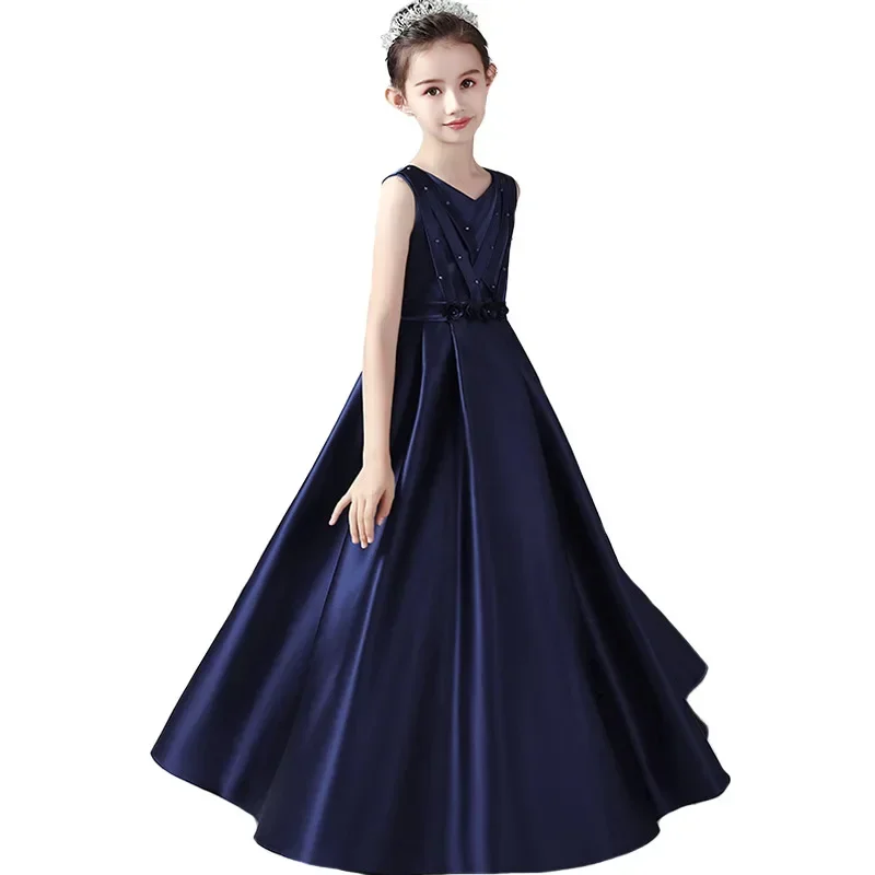 5 8 10 14 15 16 Years Teenage Children Elegant Frocks Design For Party Women 2024 Luxury Formal Gala Prom Black Girls Long Dress